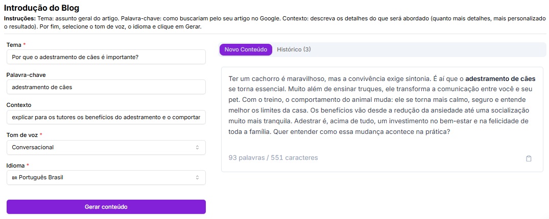 Introdução de artigo gerada pela Niara.