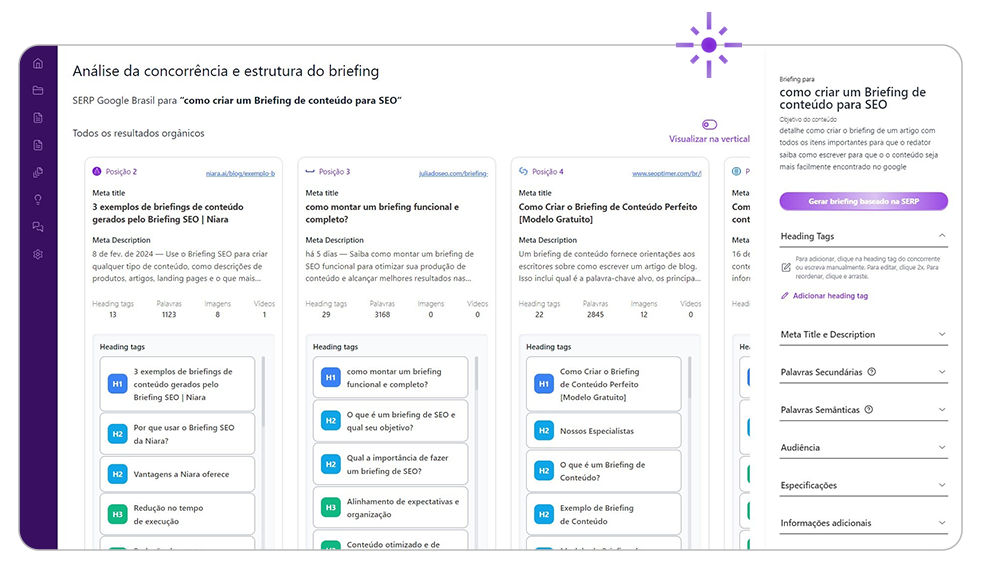 Dashboard do Briefing SEO v2