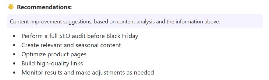 recomendations - google ai mode insights