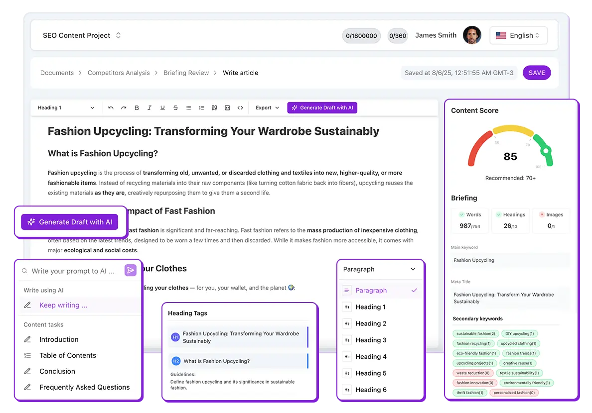 Niara Content Creator Interface