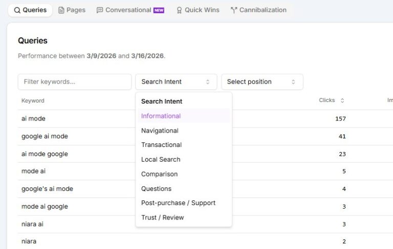 Niara's Advanced Search Analytics Filters.
