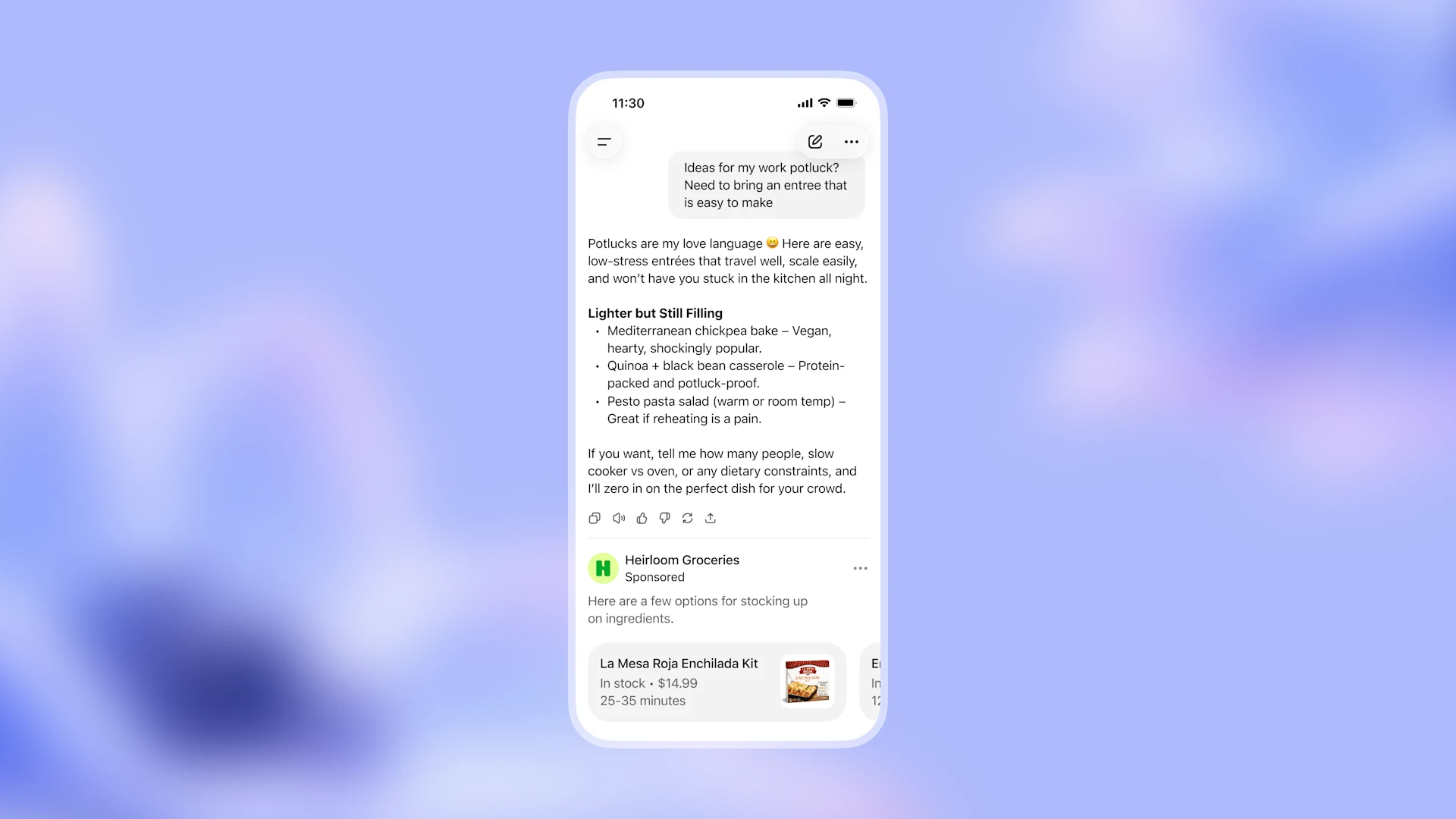 Print mostrando o ambiente de tarefas no ChatGPT e o anúncio