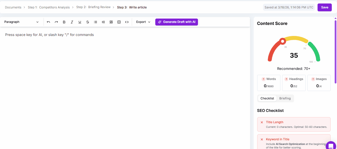 Niara's content creation.