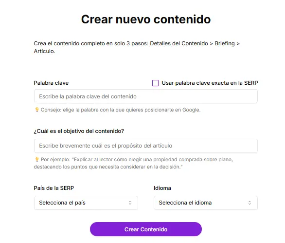 Crear nuevo contenido en Flujo de Contenido de Niara.